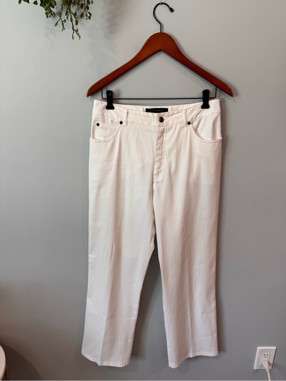 Mesmerize White Boot-Cut Women's Pants